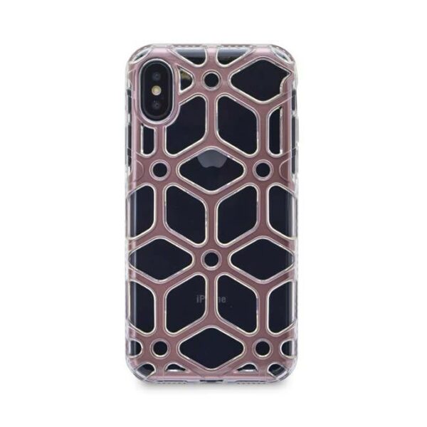 Silicone case for Apple iPhone X - Rose Gold (8719273267783)