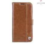 Pierre Cardin Samsung Galaxy S20 Plus brown Book type case - Genuine leather