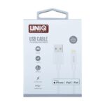 MFI Lightning USB Cable From UNIQ Accessory 2.4A (1m) - White