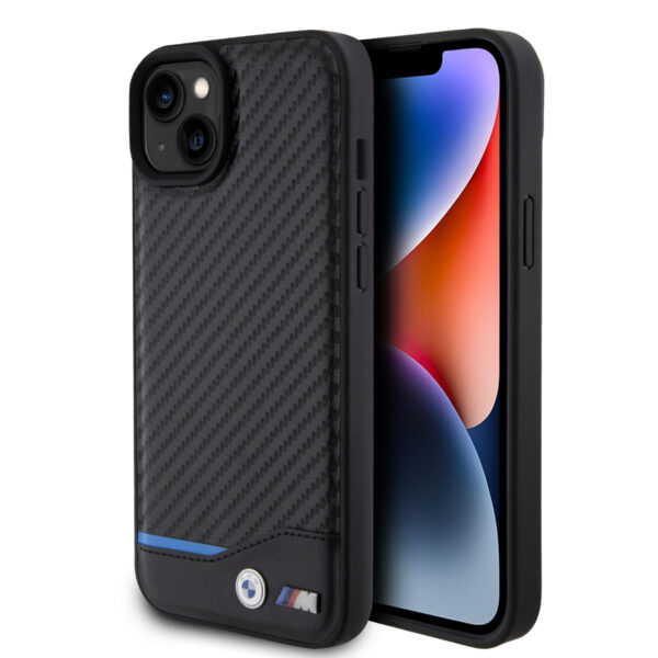 BMW iPhone 15 & 14 Plus Hardcase - Carbon - Black