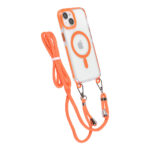 TUNIQ iPhone 15 Back cover case - neck cord - magsafe - Orange