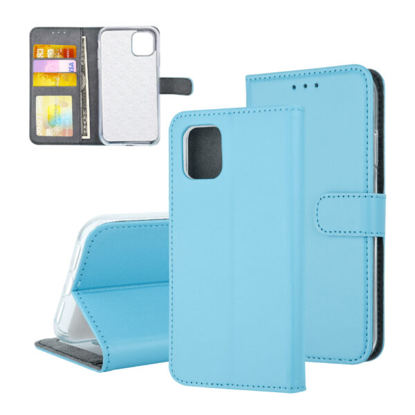 Book type case Apple iPhone 11 Pro Max Card holder Blue - Magnetic closure