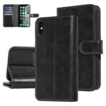 UNIQ Accessory Apple iPhone Xs Max Black Soft Touch Book type case