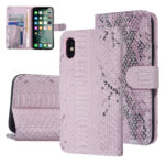 UNIQ Accessory Apple iPhone X-Xs Pink Snakeskin Book type case