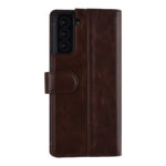 UNIQ Accessory Book type case Galaxy S21 Plus - Dark Brown - PU Leather - Afbeelding 3