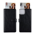 UNIQ Accessory iPhone 14 & 13 Booktype Case - Card holder for 3 cards - Magnetic closure - Black