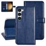 UNIQ Accessory Galaxy S23 Book type case - Card holder for 3 cards - Magnetic closure - Blue
