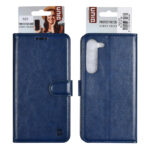 UNIQ Accessory Galaxy S23 Book type case - Card holder for 3 cards - Magnetic closure - Blue - Afbeelding 2