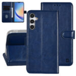 UNIQ Accessory Galaxy A34 5G Book type case - Card holder for 3 cards - Magnetic closure - Blue