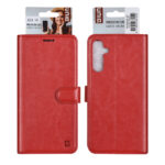 UNIQ Accessory Galaxy A34 5G Book type case - Card holder for 3 cards - Magnetic closure - Red - Afbeelding 2