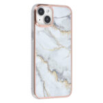 UNIQ Accessory iPhone 15 & 14 Plus TPU Back Cover - Marble White - Afbeelding 2