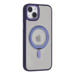 UNIQ Accessory iPhone 15 & 14 Plus Back cover case - Magsafe Whiteh ring stand - Purple - Afbeelding 2