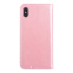 Apple iPhone Xs Max Card holder Pink Book type case for iPhone Xs Max Magnetic closure