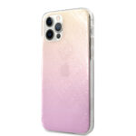 Guess Apple iPhone 12 Pro Max Pink Back cover case - Gradient - Afbeelding 2