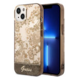 Guess iPhone 14 & 13 Hardcase Backcover - Porcelain Collection - Brown