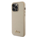 Guess iPhone 15 Pro Max TPU Back Cover - Glitter Glossy Script - Gold - Afbeelding 2