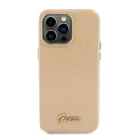 Guess iPhone 15 Pro Max TPU Back Cover - Glitter Glossy Script - Gold - Afbeelding 3