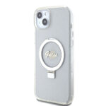 Guess iPhone 15 Plus & iPhone 14 Plus Back cover case - Magsafe script logo - Transparent - Afbeelding 2