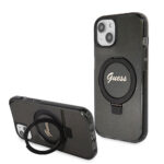Guess iPhone 15 Plus & iPhone 14 Plus Back cover case - Magsafe script logo - Black