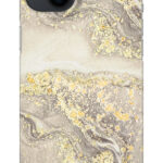 iDeal of Sweden iPhone 14 & 15 Plus Backcover - Fashion Case - Sparkle Greige Marble