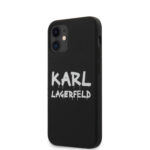 Karl Lagerfeld Apple iPhone 12 Mini Black Back cover case - Graffiti