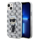 Karl Lagerfeld iPhone 15 & 14 Plus TPU Hardcase - Ikonik Monogram - Transparent