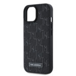Karl Lagerfeld iPhone 15 Back cover case - Magsafe - Hot stamps - Black - Afbeelding 3