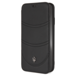 Maserati book type case Apple iPhone XS Max Granslusso Black - Book Case