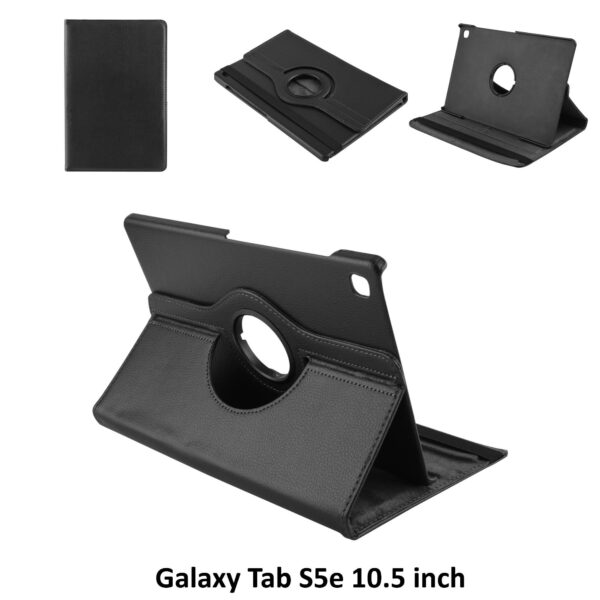 Book case Tablet Samsung Galaxy Tab S5e 10.5 inch Rotatable Black for Galaxy Tab S5e 10.5 inch 2 Viewing Positions