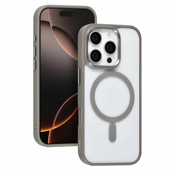 TUNIQ iPhone 16 Pro Back cover case - Magsafe - silicone - Grey