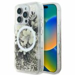 Guess iPhone 16 Pro Back cover case - Magsafe Liquid Glitter - Beige