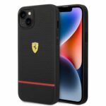 Ferrari iPhone 14 Plus Back cover case - Perforated - Black