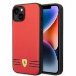 Ferrari iPhone 14 Plus Back cover case - Trio lines - Red