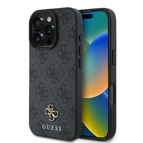 Guess iPhone 16 Pro Back cover case - Magsafe 4G Small - Black