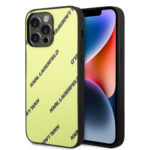 Karl Lagerfeld iPhone 14 Pro Max Back cover case - Logomania - Yellow