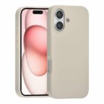 TUNIQ iPhone 16 Back cover case - Premium Liquid silicone - Grey