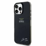 Aston Martin iPhone 16 Pro Back cover case - IML F1 Car - Alonso Signature - Black - Afbeelding 2