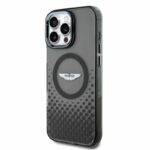 Aston Martin iPhone 16 Pro Max Back cover case - Magsafe - IML Metal Gradient Squares - Black - Afbeelding 2