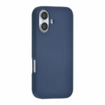 TUNIQ iPhone 16 Back cover case - Premium Liquid silicone - Dark Blue - Afbeelding 2