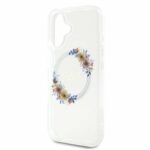 Guess iPhone 16 Back cover case - Mgasafe IML Flowers - Transparent - Afbeelding 3