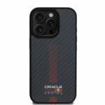 Redbull Racing iPhone 16 Pro Back cover case - Magsafe - Carbon Fiber - Powerbar - Black - Afbeelding 3