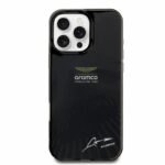 Aston Martin iPhone 16 Pro Back cover case - IML F1 Car - Alonso Signature - Black - Afbeelding 3