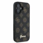 Guess iPhone 16 Back cover case - Magsafe PU peony script - Black - Afbeelding 4