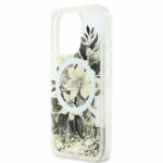Guess iPhone 16 Pro Back cover case - Magsafe Liquid Glitter - Beige - Afbeelding 4