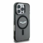 Aston Martin iPhone 16 Pro Back cover case - Magsafe - IML Frosted Effect - Black - Afbeelding 4