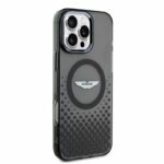 Aston Martin iPhone 16 Pro Max Back cover case - Magsafe - IML Metal Gradient Squares - Black - Afbeelding 4
