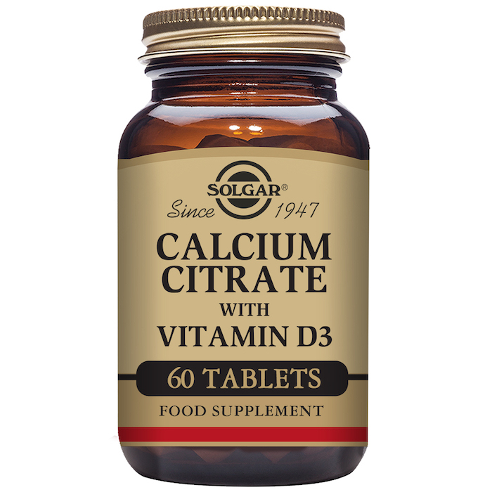 0033984004306 Solgar Calcium Citrate With Vitamin D3 60 Tablets - Afbeelding 1