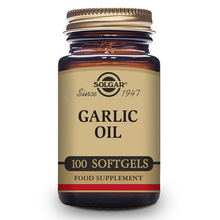 0033984012202_1 Solgar Garlic Oil 100 Softgels - Afbeelding 1