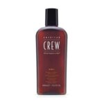 REVLON PROFESSIONAL American Crew 3-In-1 Shampoo, Conditioner & Body Wash with Long Lasting Scent to Cleanse & Condition Hair Styling & Skincare for Men 450 ml (Pack of 1) transparent