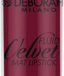 Deborah Milano Fluid velvet Mat Lipstick - Matte Vloeibare Lippenstift - 9 Purple Wine - Donker Paars - Langhoudend